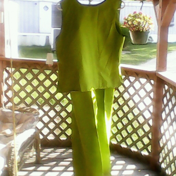 Gorgeous lime green silk tank suit!!!