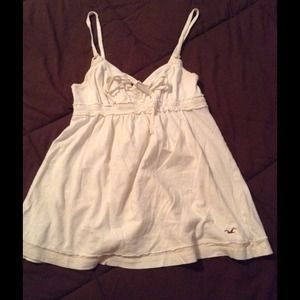 Hollister off-white tank top