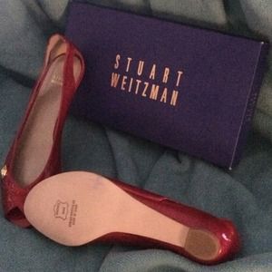 Stuart Weitzman patent leather ballet flats