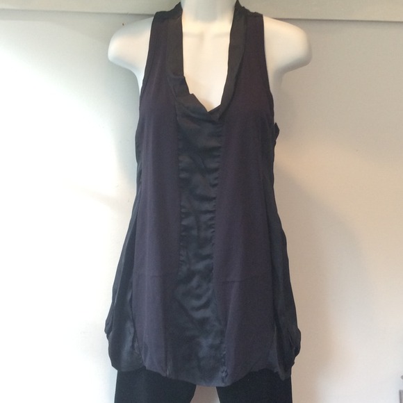 Prada Black Paneled Bubble Top