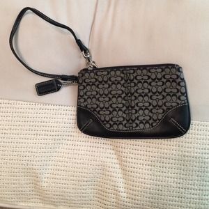 Black Coach wristlet