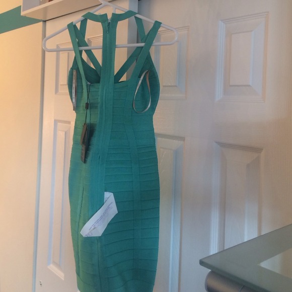 Herve Leger Aqua Dress - XS - Picture 2 of 3