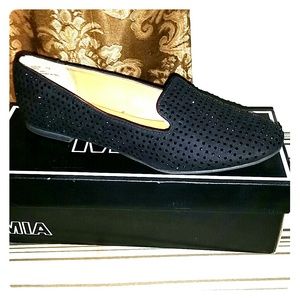 Slip on crystal shoes