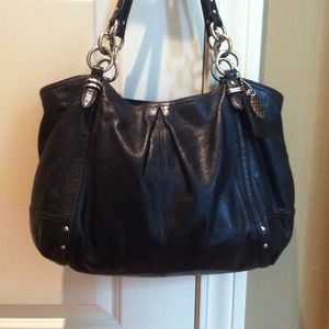 Pre-owned black Coach Alexandra Tote