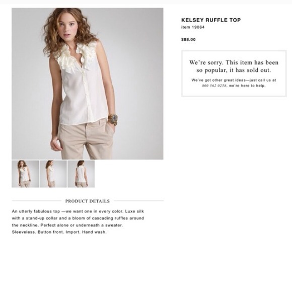 ✨Sale!✨J. Crew Kelsey Ruffle Top - Picture 4 of 4