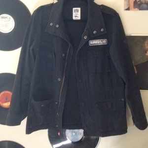 Black Denim Coat