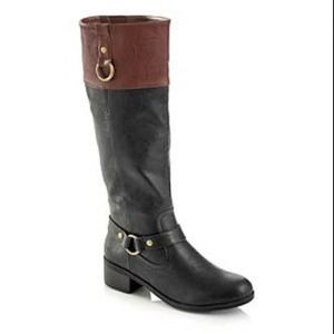 Tall Riding Boots! Black/ Brown