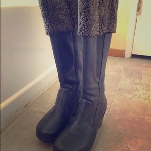Sanita Noelle tall boots, black, size 39 - EUC