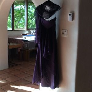 Purple brides maid dress