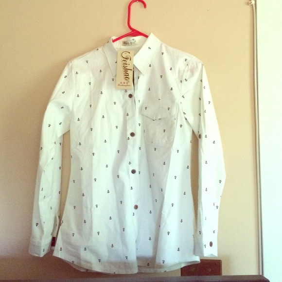 Anchor button up shirt