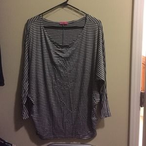 Striped Dolman sleeve top