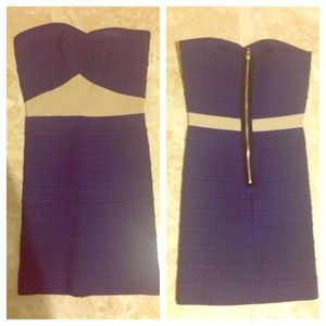 Blue Bandage Dress Pleasure Doing Business Dress