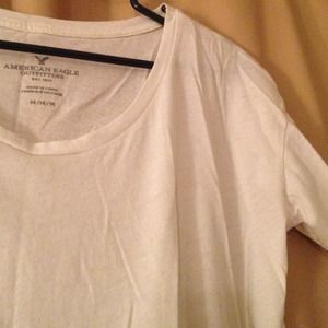 BUNDLED // AEO // white short sleeve + purple long