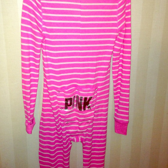 pink striped onesie