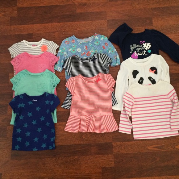 ❌SOLD❌ Lot Of Baby Girl Shirts. Size 18 months