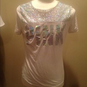 Pink Blinged out Tee