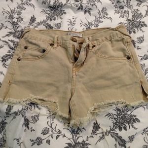 Distressed Free People shorts