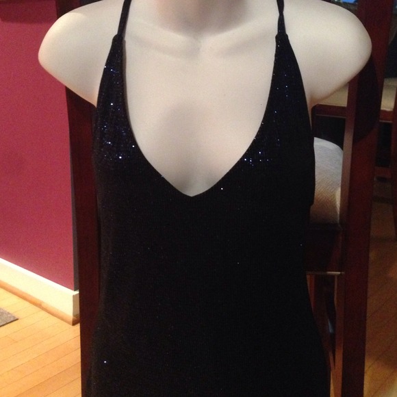 MIDNIGHT BLUE CARABELLA FORM FITTING CRISS CROSS