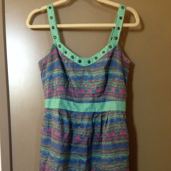 I Heart Ronson Double-Print Dress