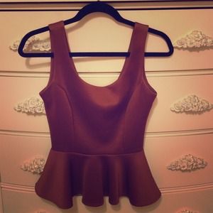 Copper Peplum top