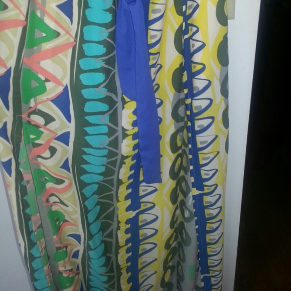 NWT Gorgeous colorful strapless maxi - Picture 3 of 4