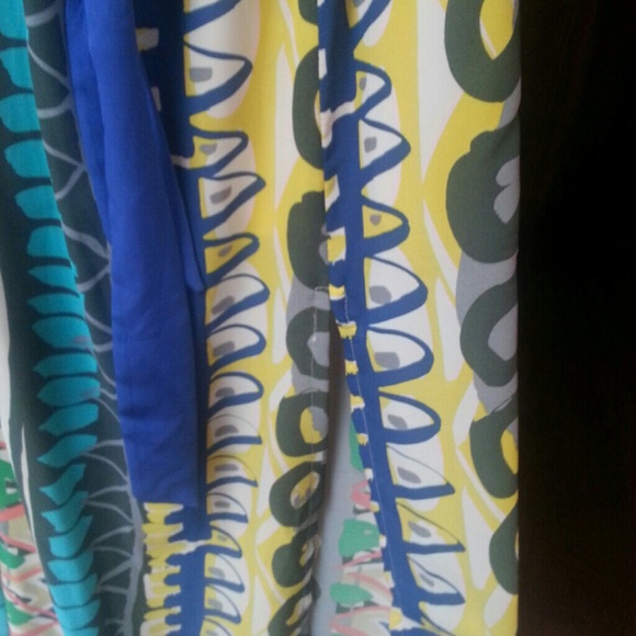 NWT Gorgeous colorful strapless maxi - Picture 4 of 4