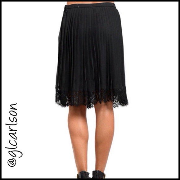 SALE. ππHPππ Black Accordion Skirt - Picture 3 of 3