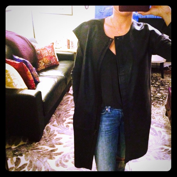 J Brand lamb leather jacket vest