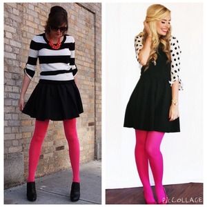 Hot pink Roxy tights