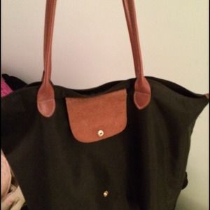 Large black longchamp tote