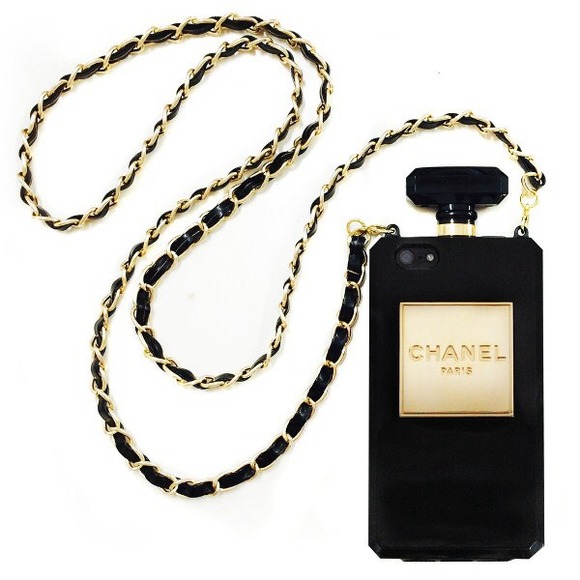 Black Chanel iPhone case 5/5s
