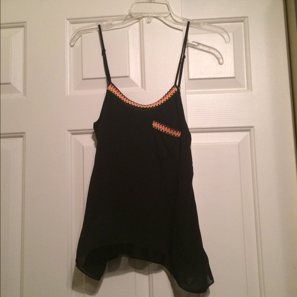 Daytrip tank with neon and chiffon trim - Picture 3 of 4
