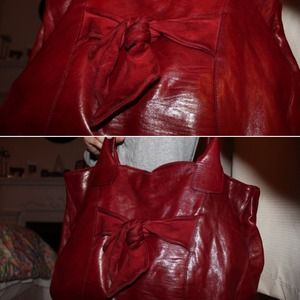 Genuine Italian leather tote.