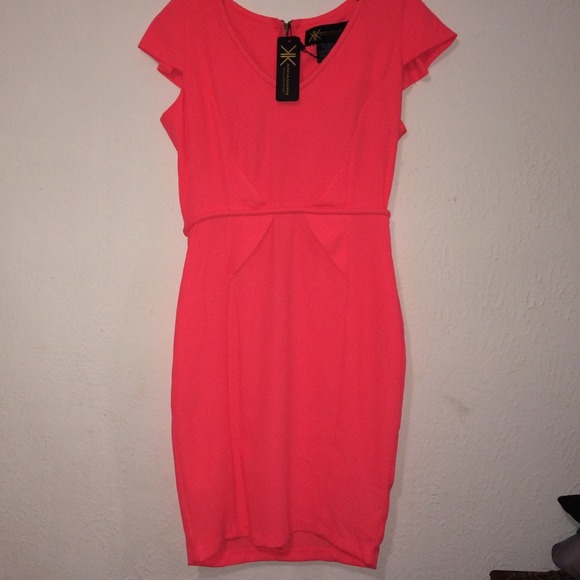 **REDUCED PRICE** Neon pink Kardashian dress! NWT
