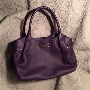 Kate Spade deep purple handbag