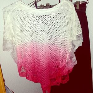 Ombré crochet "poncho"