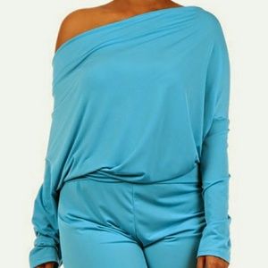 Off shoulder jumpsuit plus size