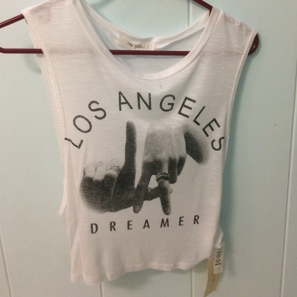 Los Angeles crop tank top
