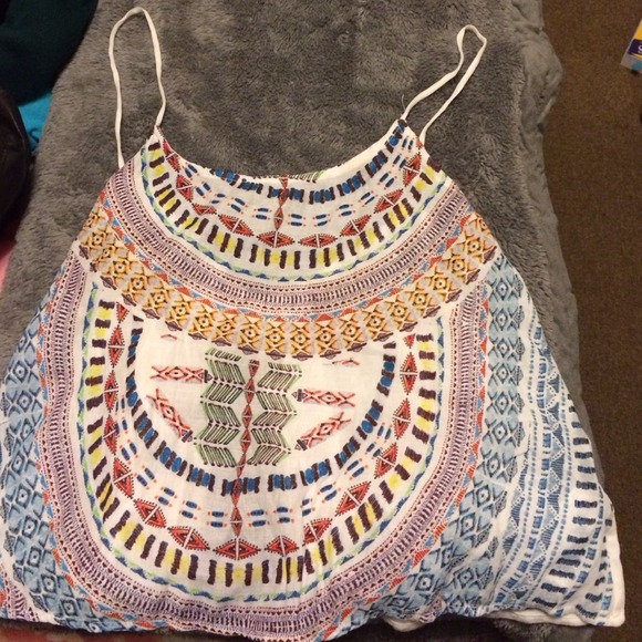 Zara strappy backless top
