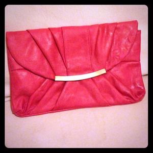 Hot pink clutch