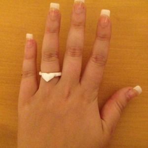 Hand carved shell ring