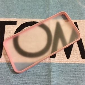 iPhone 5/5S Case Pink with Cloudy Clear Back