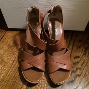 Aldo cork wedges