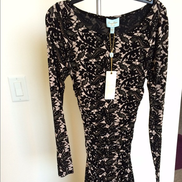 Tracy Reese long sleeved body on dress size p