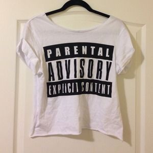 Graphic shirt parental advisory explicit content