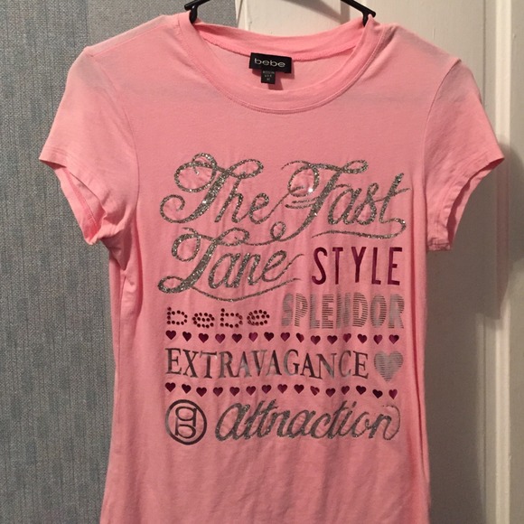 Bebe Shirt (Pink, with lettering)