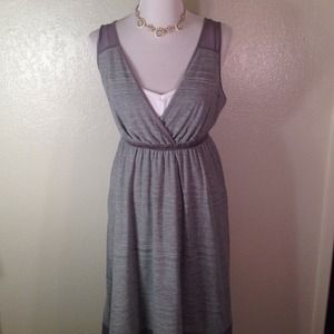 BUNDLED lojohill Vera Wang Grey Midi Dress