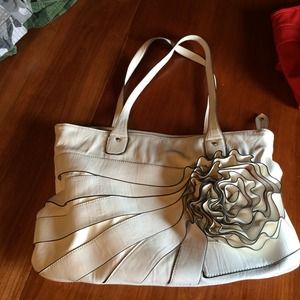Faux leather handbag