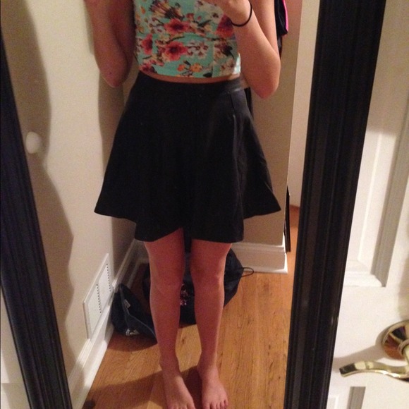 Nordstrom Lily White faux leather skirt