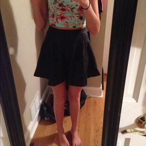 Nordstrom Lily White faux leather skirt